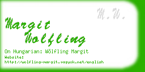 margit wolfling business card